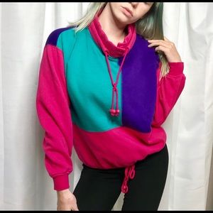 Vintage color block sweatshirt💝